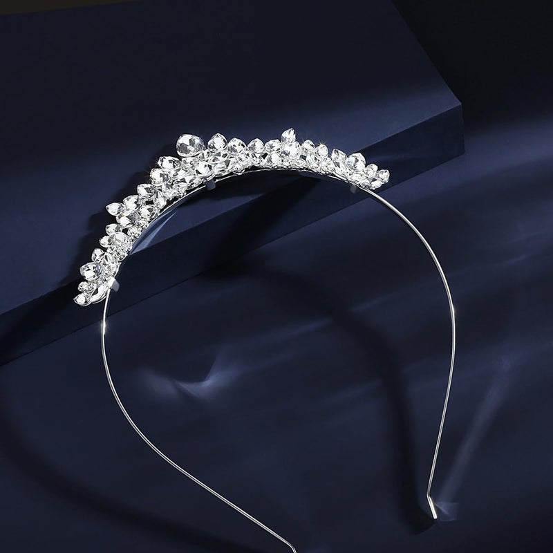 Lovely Shop Holy White Short Veil with Crystal Headband Set, First Communion Accessory - Image 5